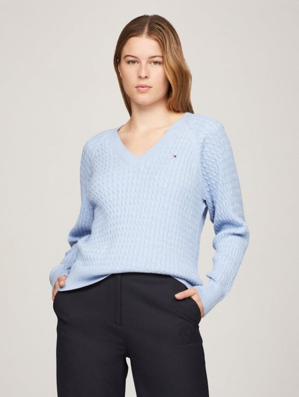 Tommy Hilfiger Light Blue Women's Sweater - M